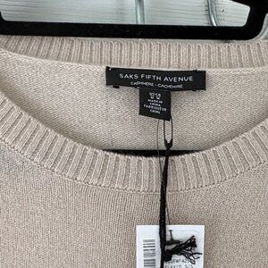 Saks Fifth Avenue Women's Cream Cashmere Crewneck Dress